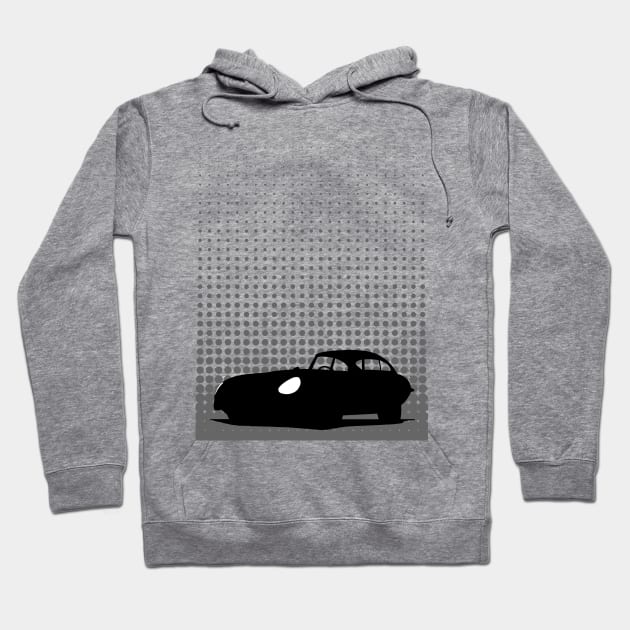 Monochrome Jaguar E-Type Hoodie by y30man5